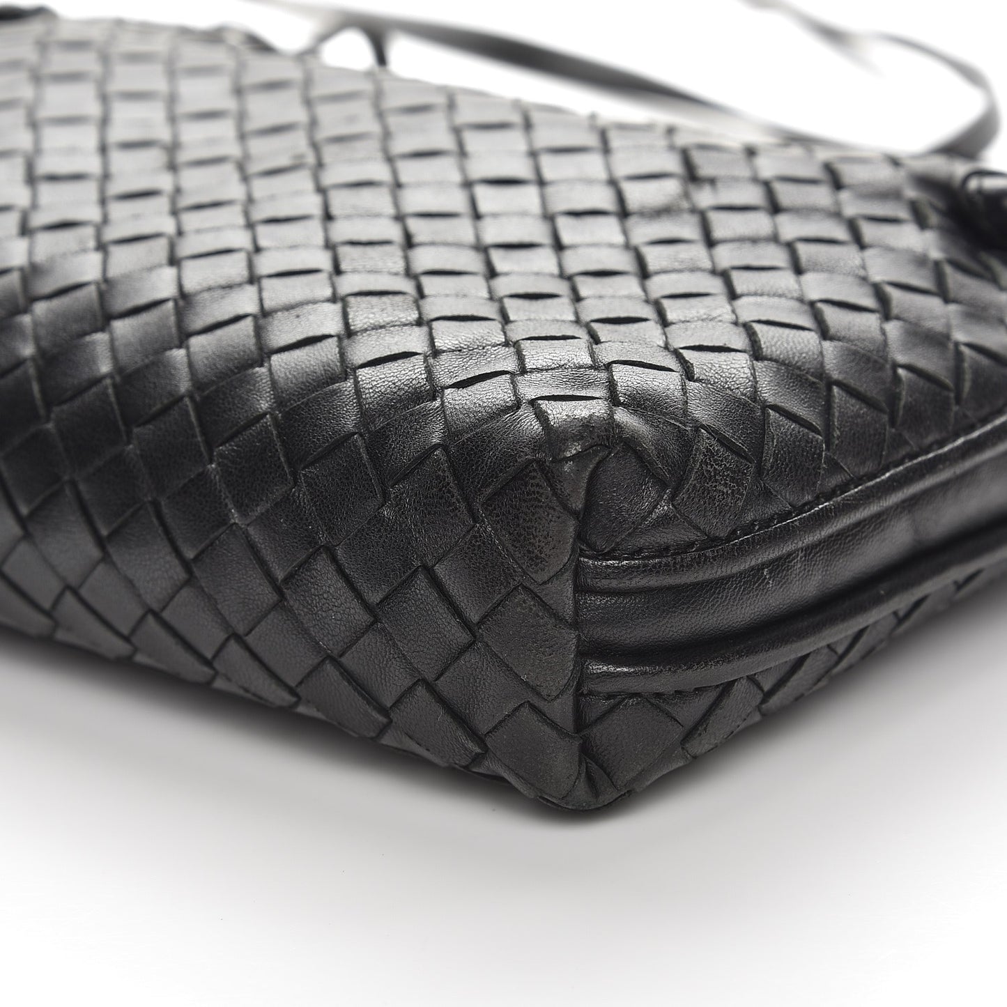 Nappa Intrecciato Pillow Crossbody Messenger Nero Black
