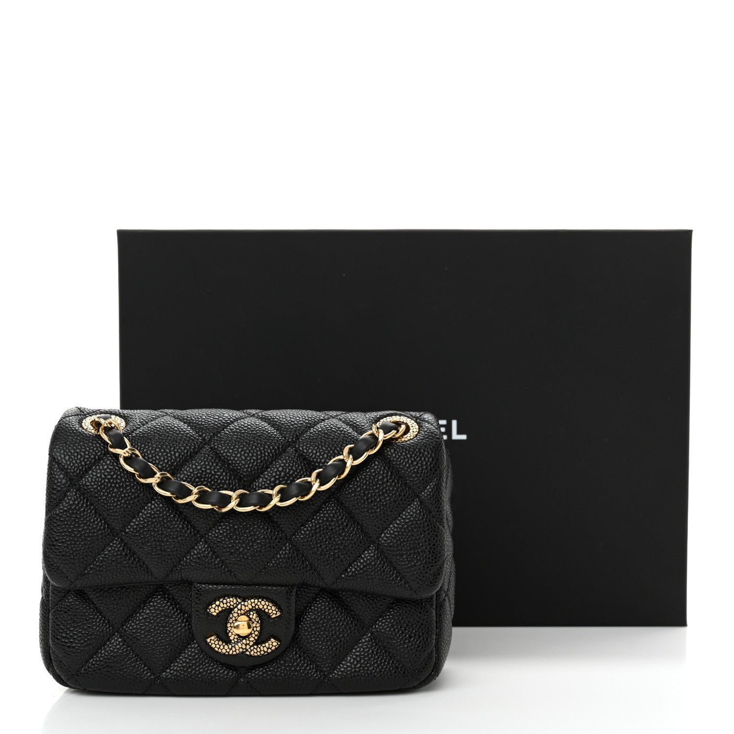 Chanel Grained Lambskin Quilted Mini Flap Black 11 of 11