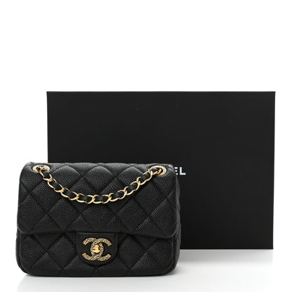 Chanel Grained Lambskin Quilted Mini Flap Black 11 of 11