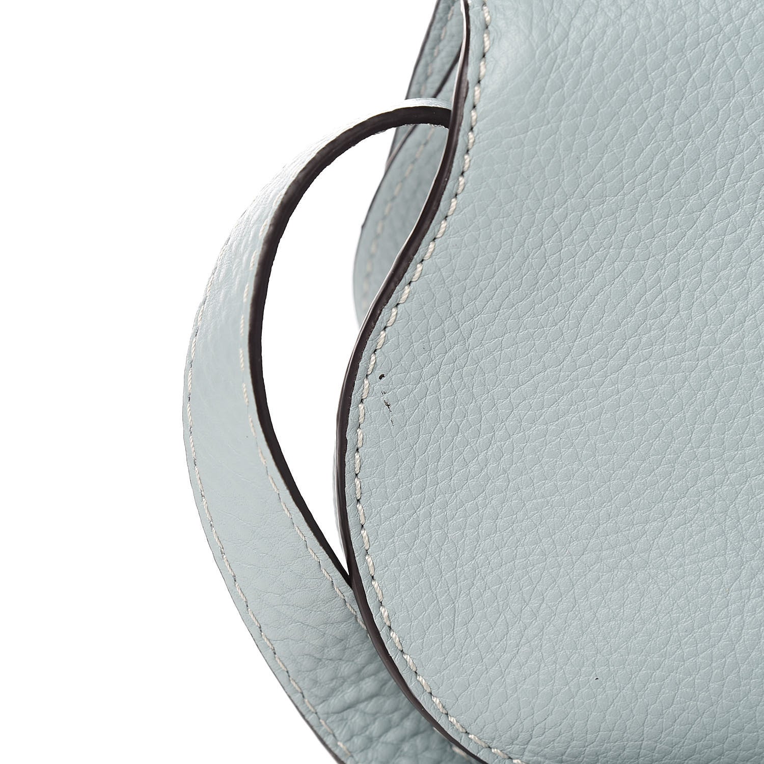Chloe Calfskin Mini Marcie Round Crossbody Bag Faded Blue 11 of 12