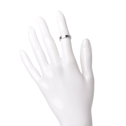 Cartier 18K White Gold 3.5mm LOVE Wedding Band Ring 47 4 2 of 6
