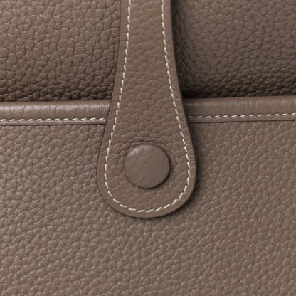 Hermes Taurillon Clemence Evelyne III PM Etoupe 6 of 6