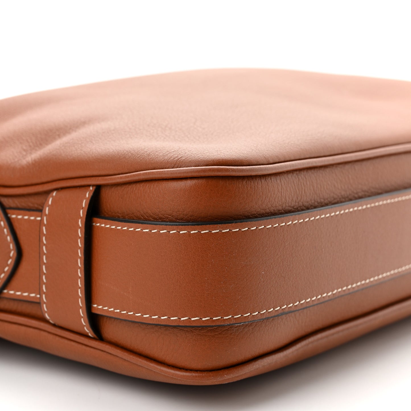 Supple Calfskin Medium Romy Shoulder Bag Tan