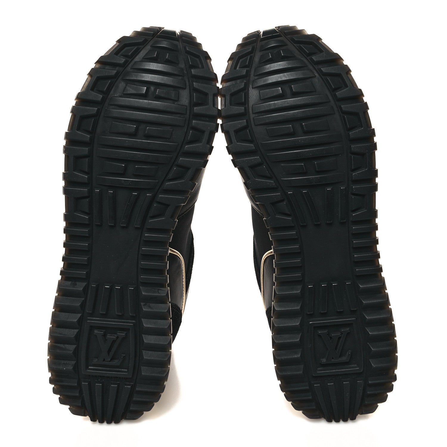 Louis Vuitton Suede Monogram Run Away Sneakers 36 Black 5 of 7
