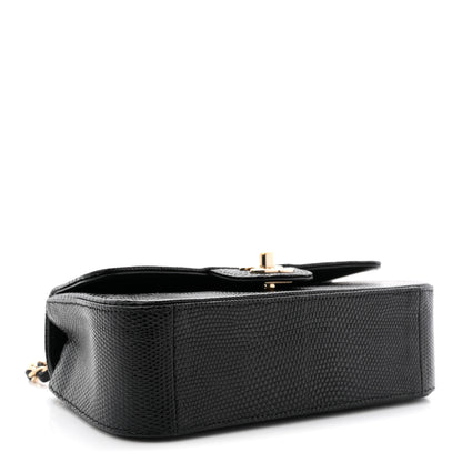 Chanel Lizard Mini Rectangular Flap Black 4 of 11
