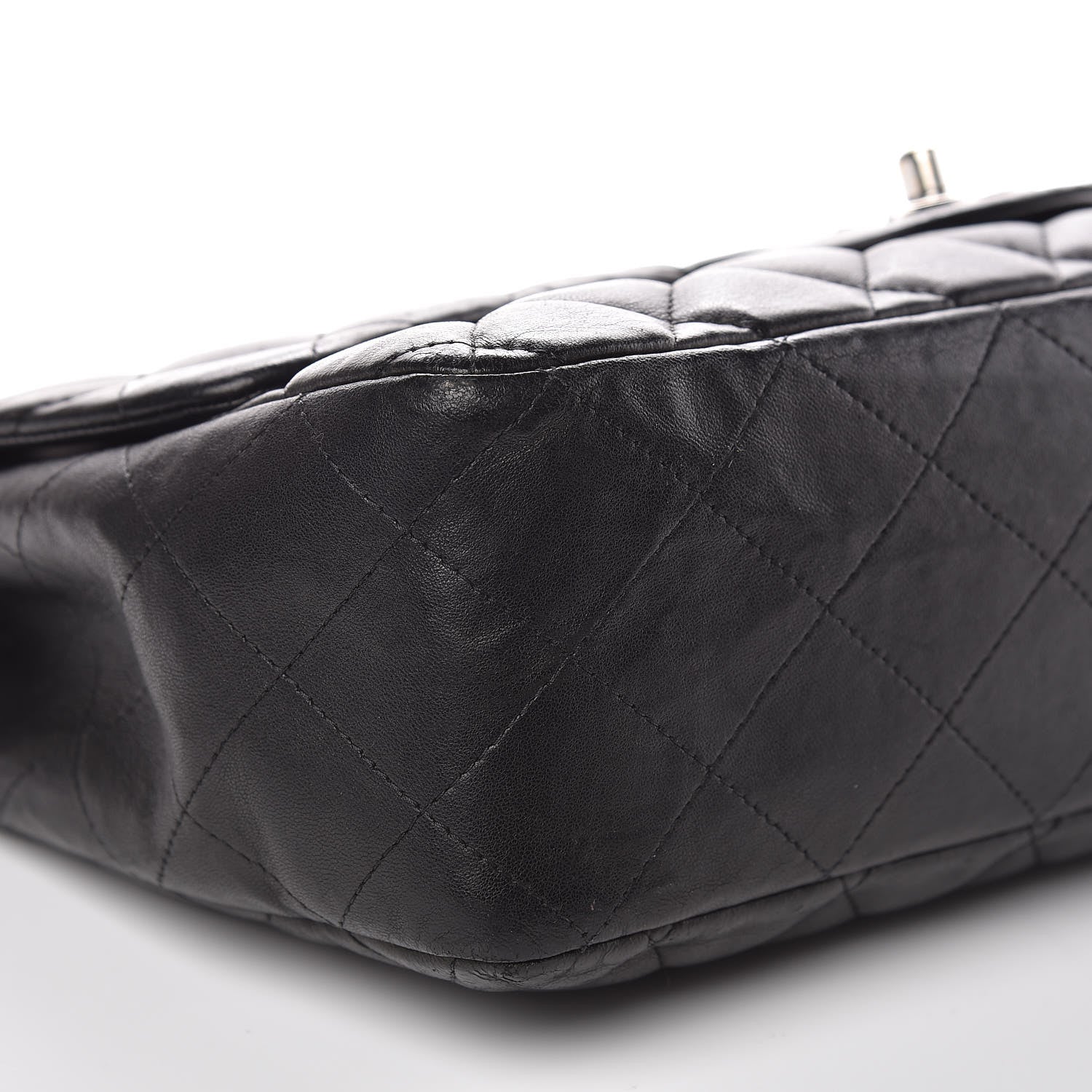 Chanel Lambskin Quilted Jumbo Single Flap Black 8 of 17