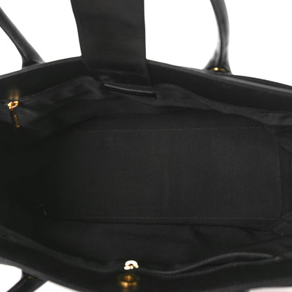 Chanel Caviar Medium Cerf Executive Shopper Tote Black 6 of 10
