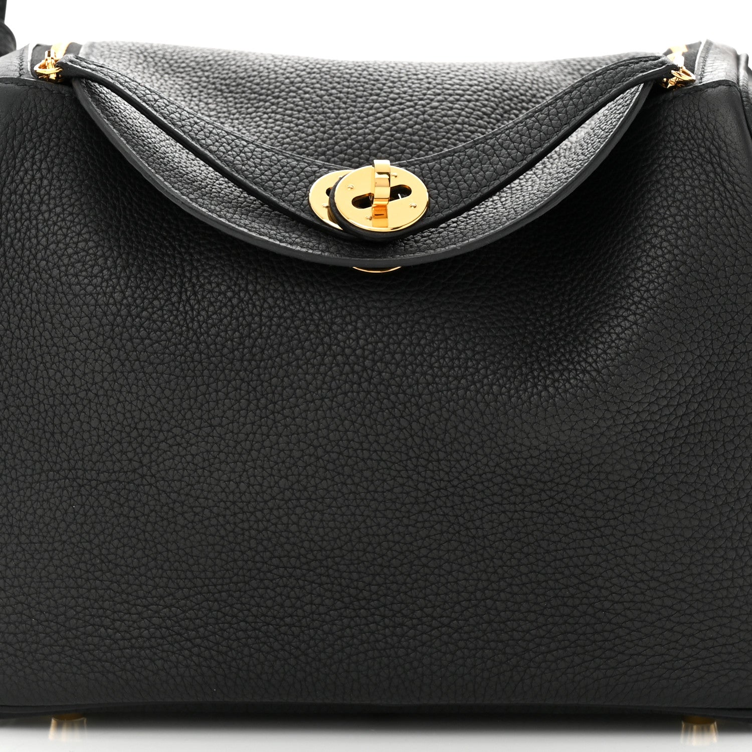 Hermes Taurillon Clemence Lindy 26 Black 8 of 11