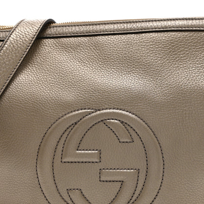Gucci Pebbled Calfskin Small Soho Hobo Fango 9 of 11