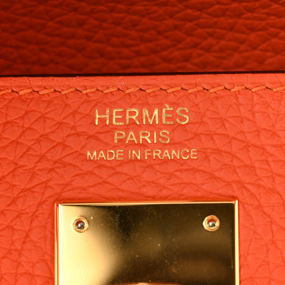 Hermes Taurillon Clemence Kelly Retourne 32 Feu 5 of 11