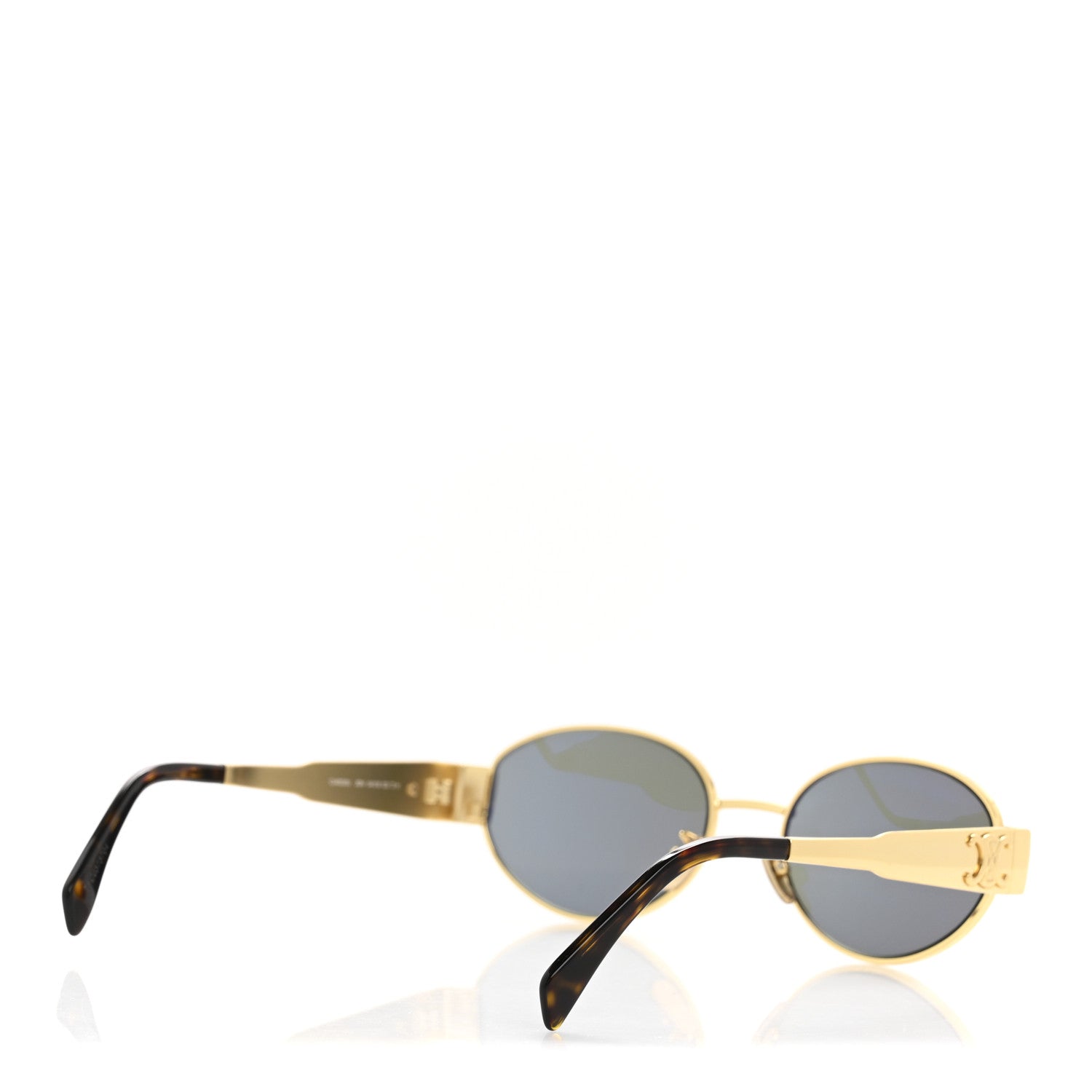 Celine Metal Triomphe 01 Sunglasses CL40235U Gold Green 4 of 7
