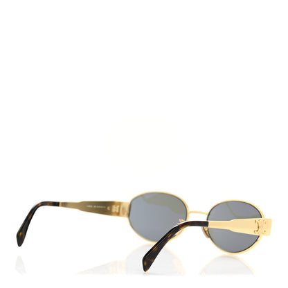 Celine Metal Triomphe 01 Sunglasses CL40235U Gold Green 4 of 7