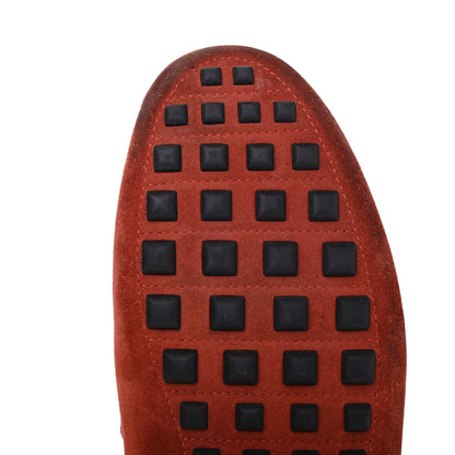 Hermes Suede Irving Moccasin Loafers 43 Rouge 12 of 16