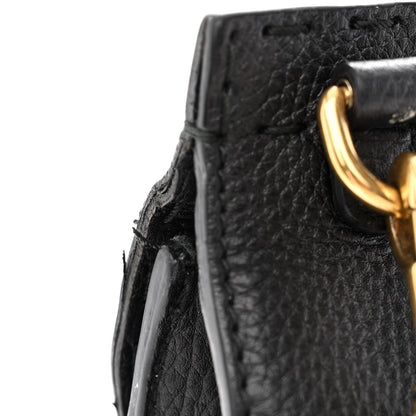 Gucci Calfskin Small GG Marmont Top Handle Bag Black 15 of 15