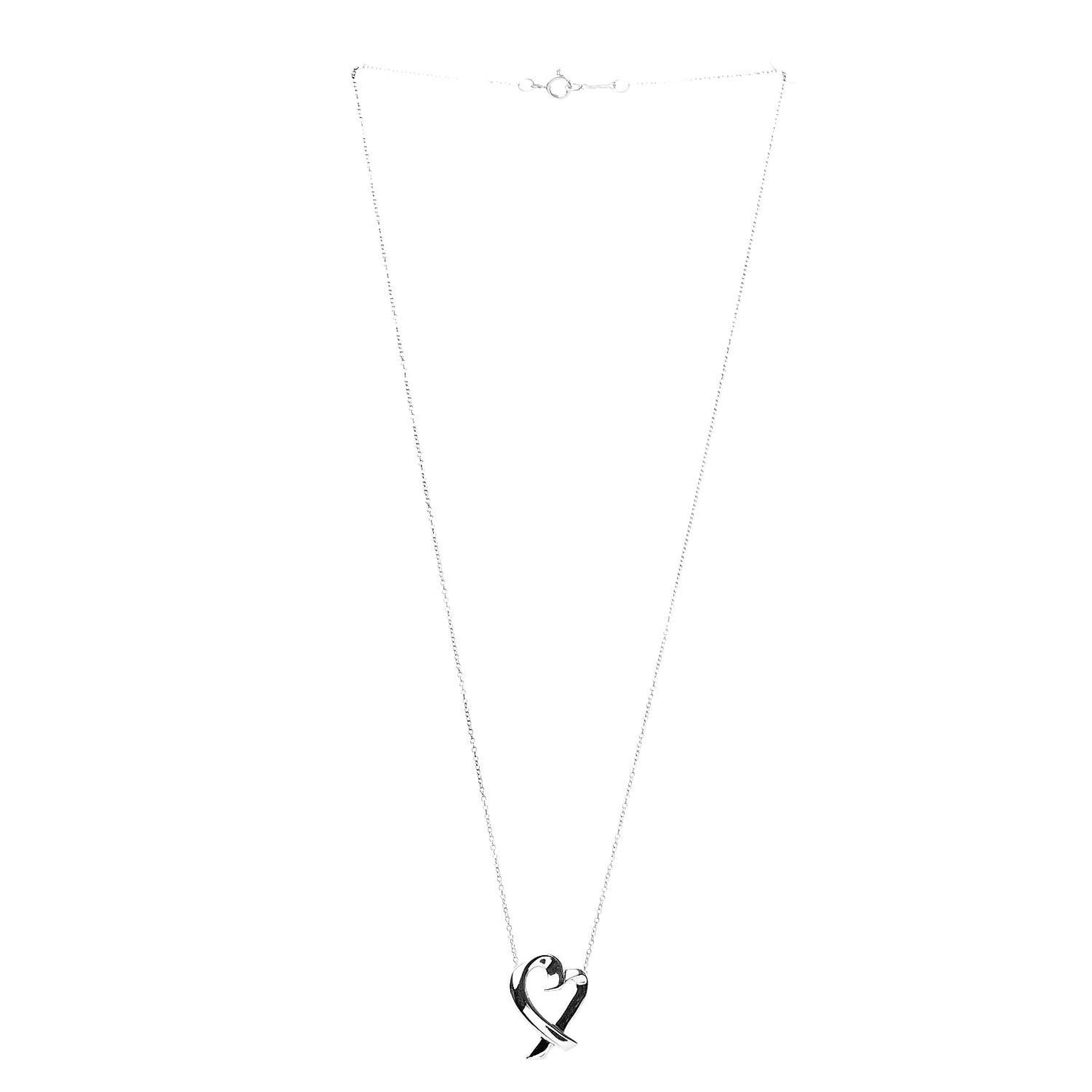 Sterling Silver Paloma Picasso Loving Heart Pendant Necklace