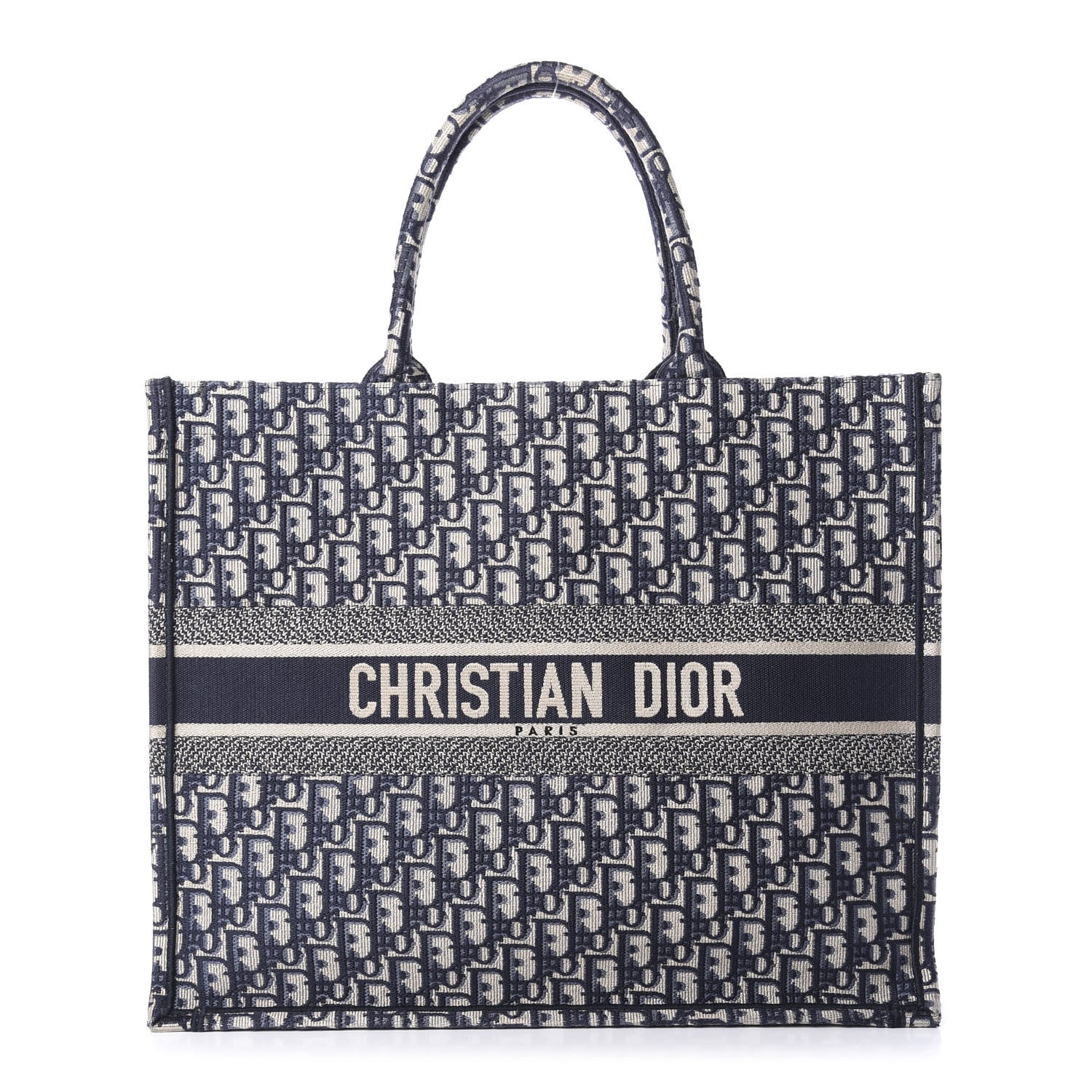 Christian Dior Oblique Book Tote Blue Multicolor 1 of 15