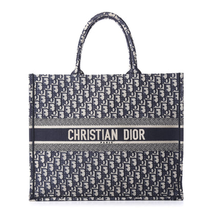 Christian Dior Oblique Book Tote Blue Multicolor 1 of 15