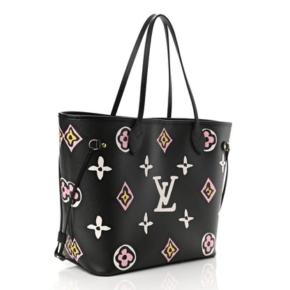 Louis Vuitton Monogram Giant Wild At Heart Neverfull MM Black 4 of 10