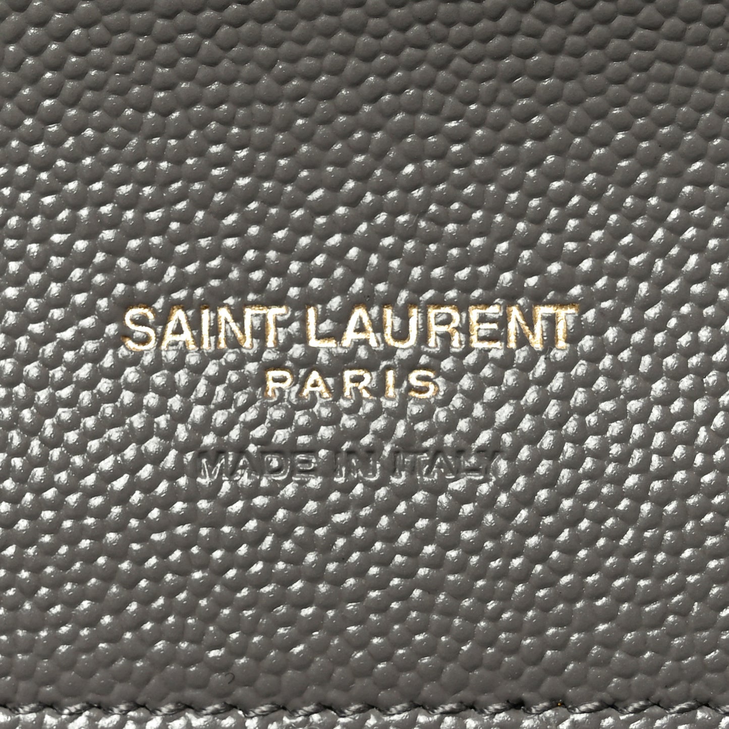 Grain De Poudre Matelasse Chevron Monogram Envelope Clutch Fog
