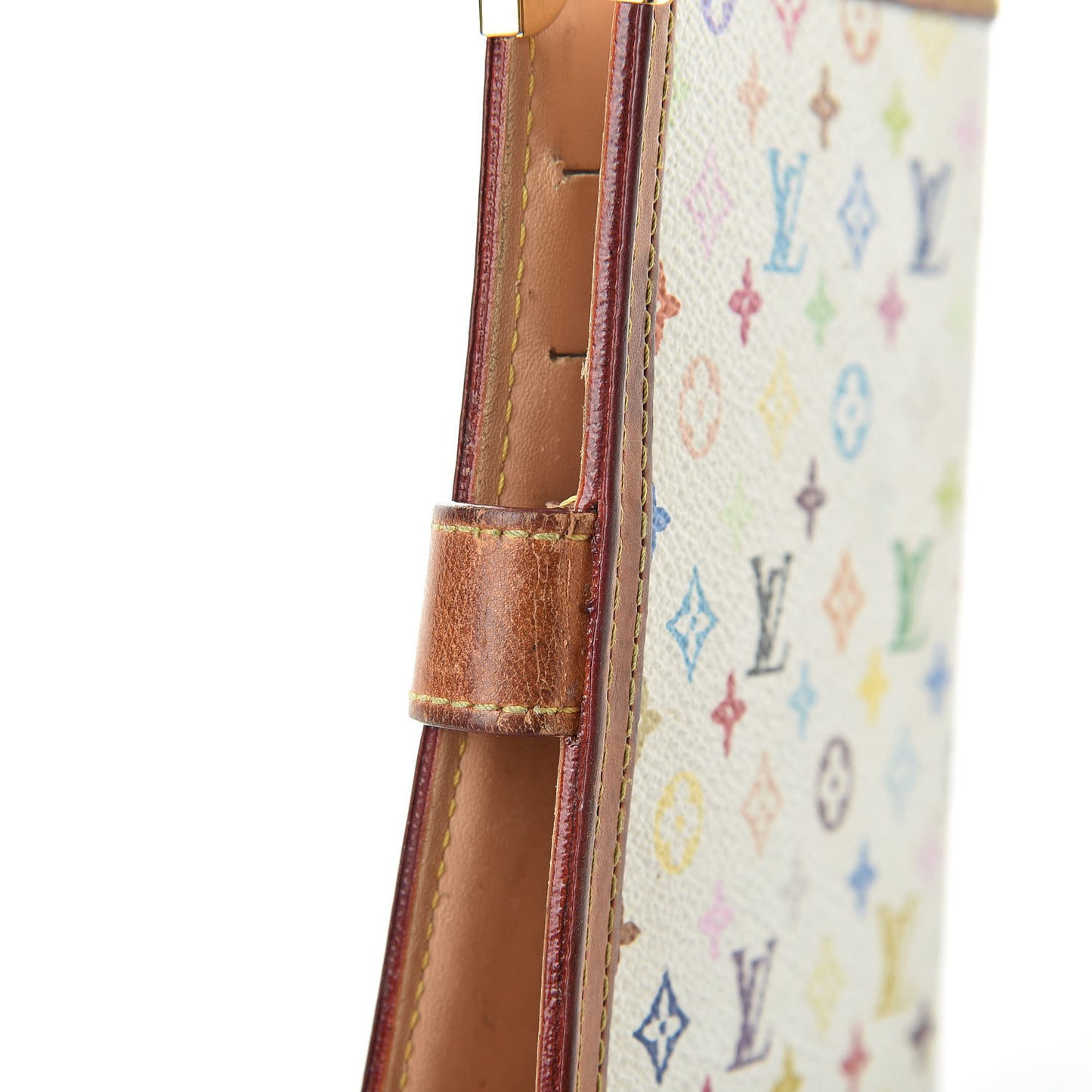 Monogram Multicolor Small Ring Agenda Cover White