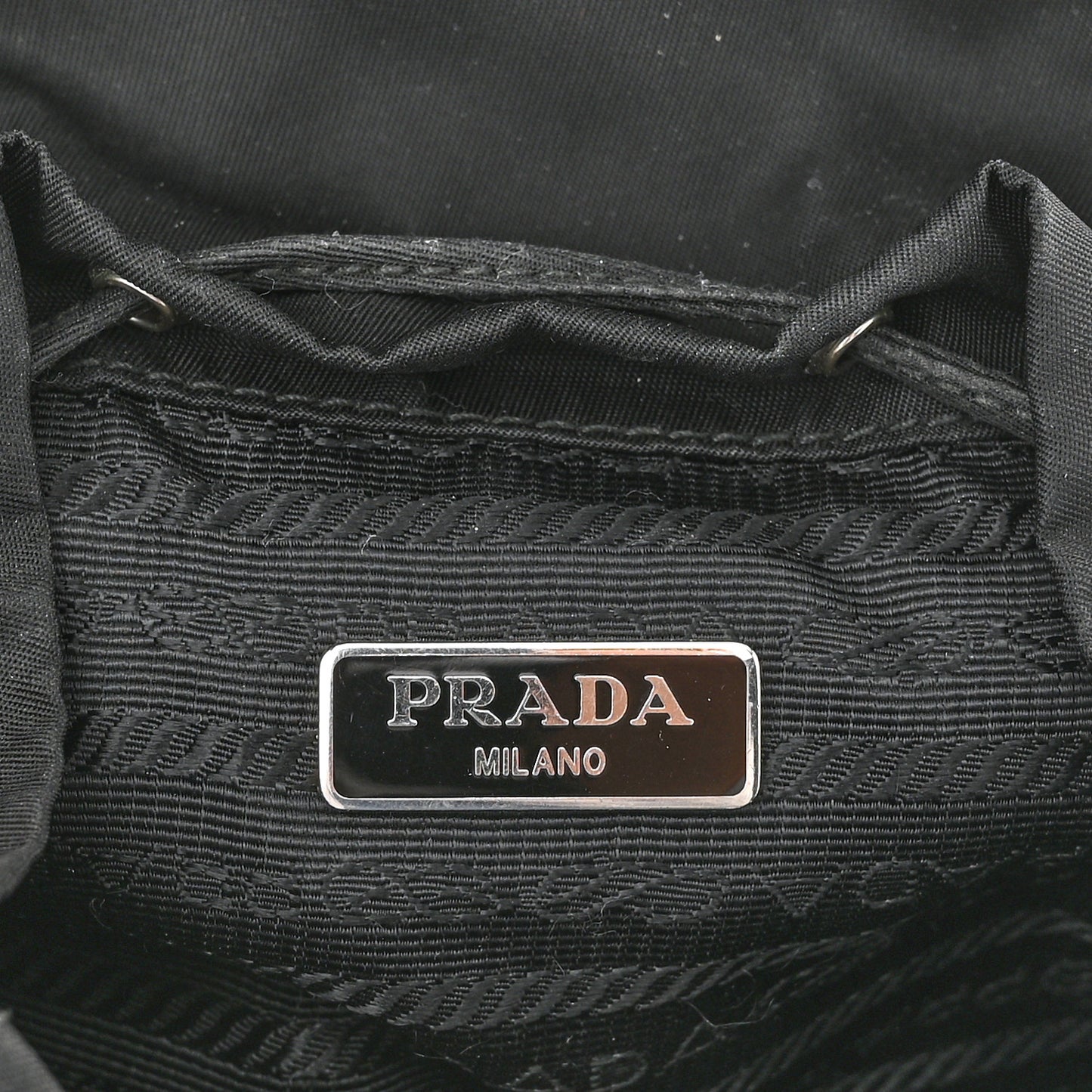 Nylon Vela Mini Crossbody Backpack Black