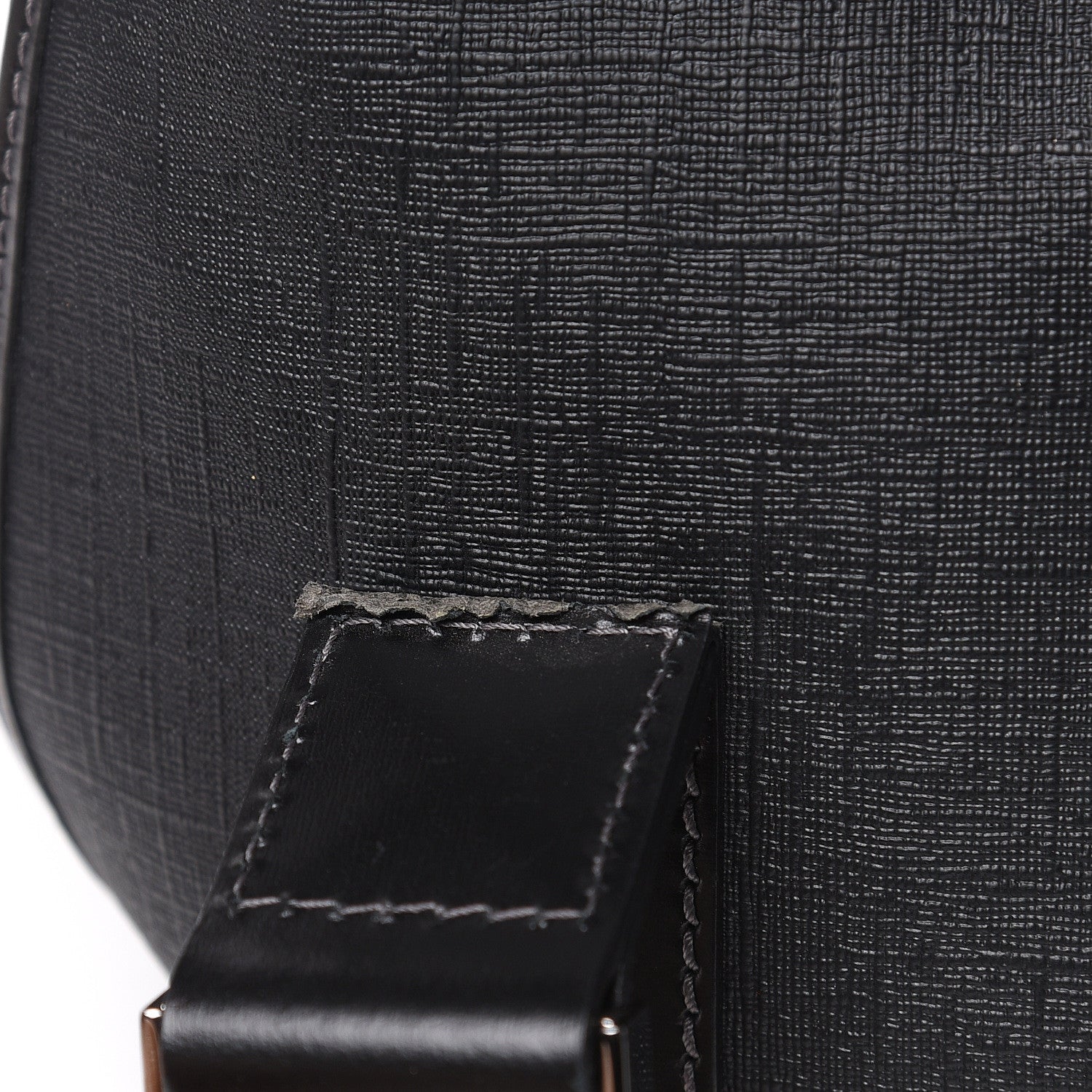 Gucci Coated Canvas Interlocking G Double Buckle Backpack Black 9 of 13