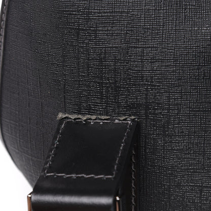 Gucci Coated Canvas Interlocking G Double Buckle Backpack Black 9 of 13