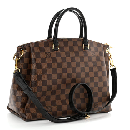 Louis Vuitton Damier Ebene Odeon Tote MM Black 3 of 9