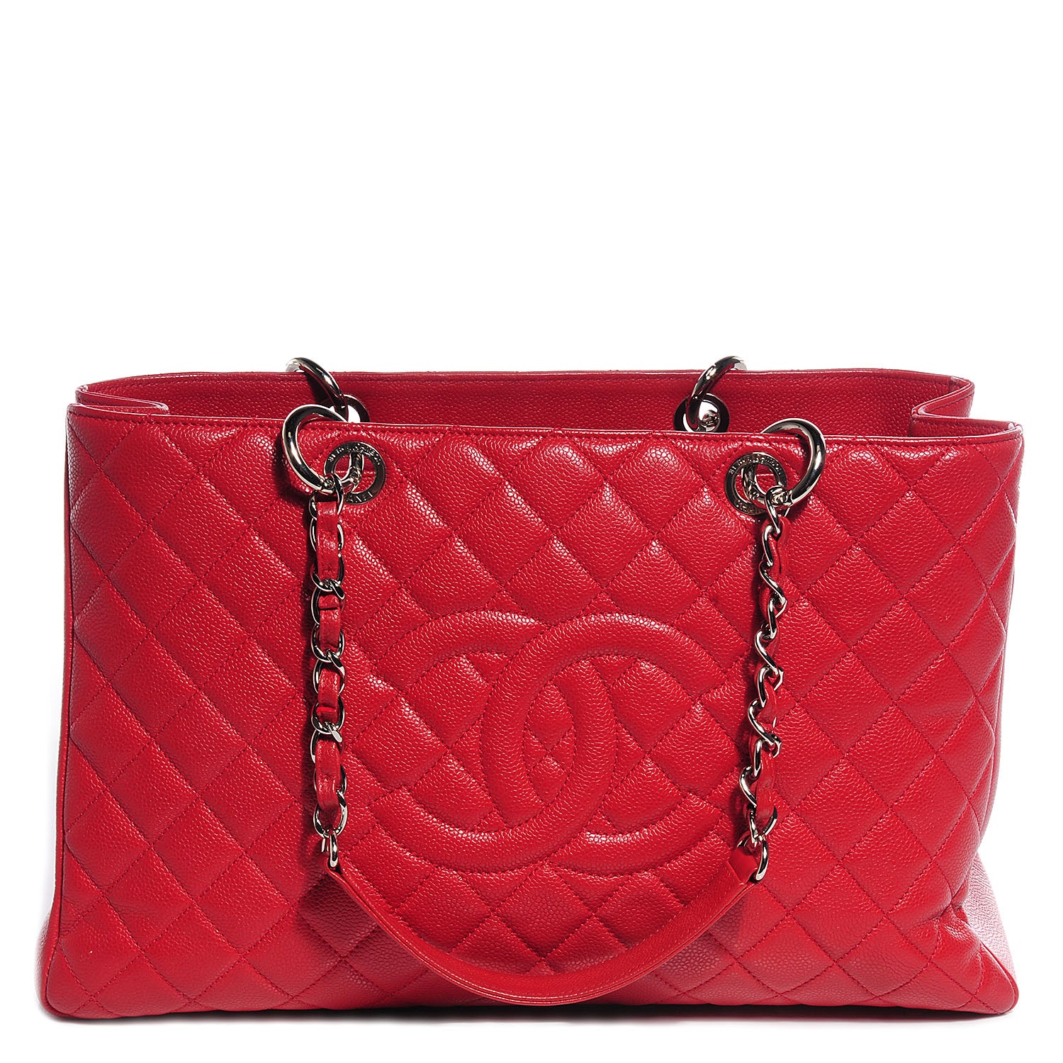 Chanel Caviar XL Grand Shopping Tote GST Red 1 of 6