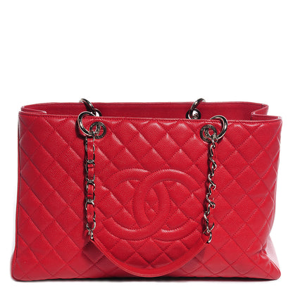 Chanel Caviar XL Grand Shopping Tote GST Red 1 of 6