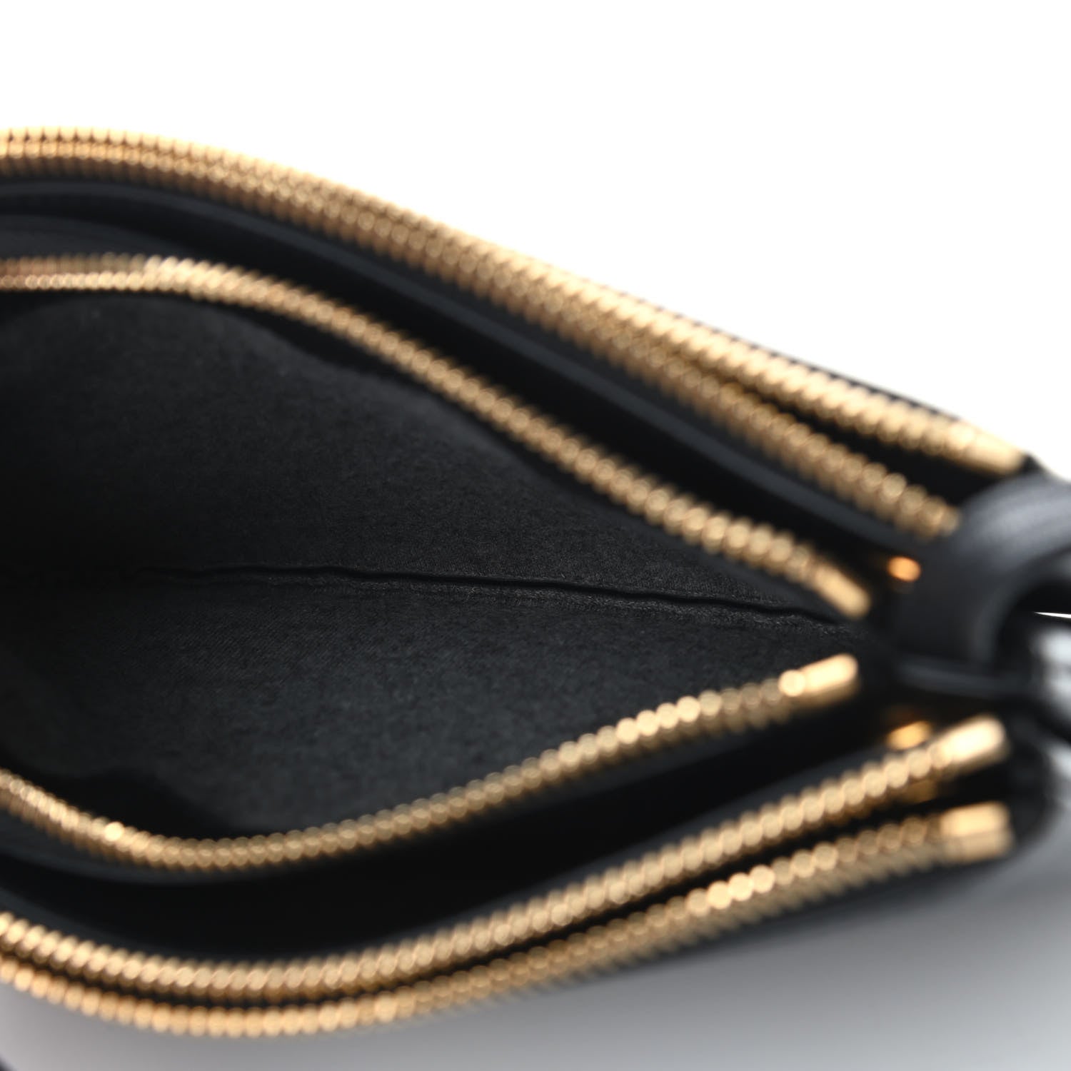 Celine Lambskin Small Trio Crossbody Bag Black 7 of 10