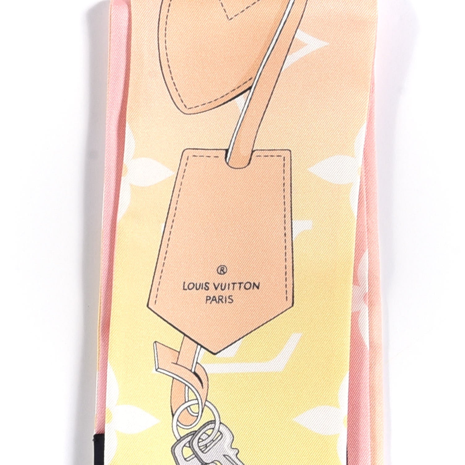 Louis Vuitton Silk Monogram Gradient By The Pool Bandeau Pink 3 of 4