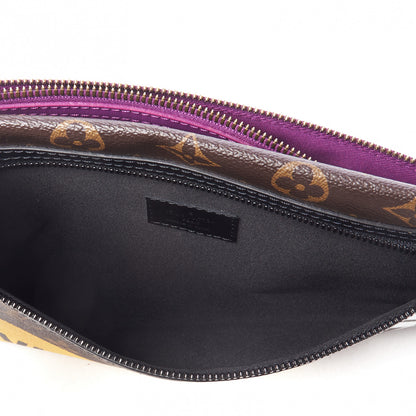 Louis Vuitton Monogram Double Flat Messenger Marron 7 of 11