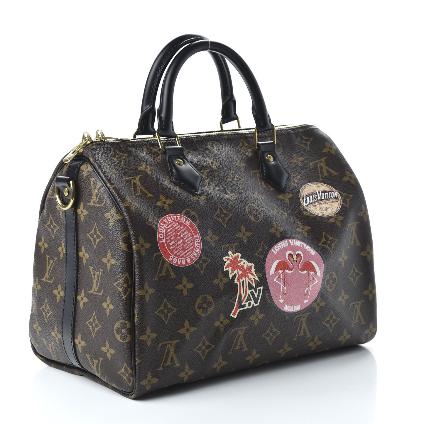 Monogram My World Tour Speedy Bandouliere 30 Black