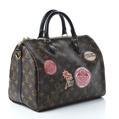 Louis Vuitton Monogram My World Tour Speedy Bandouliere 30 Black 3 of 10