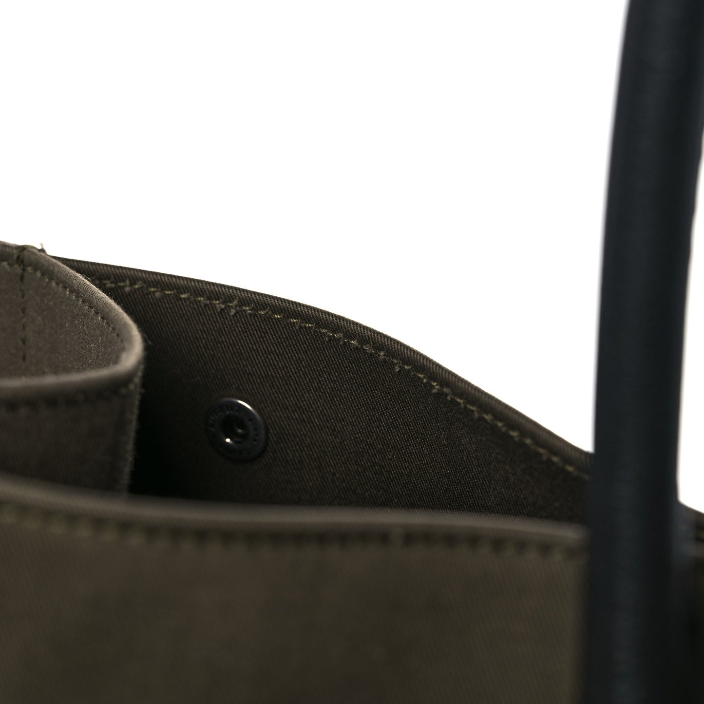 Linen Calfskin Rive Gauche Tote Khaki