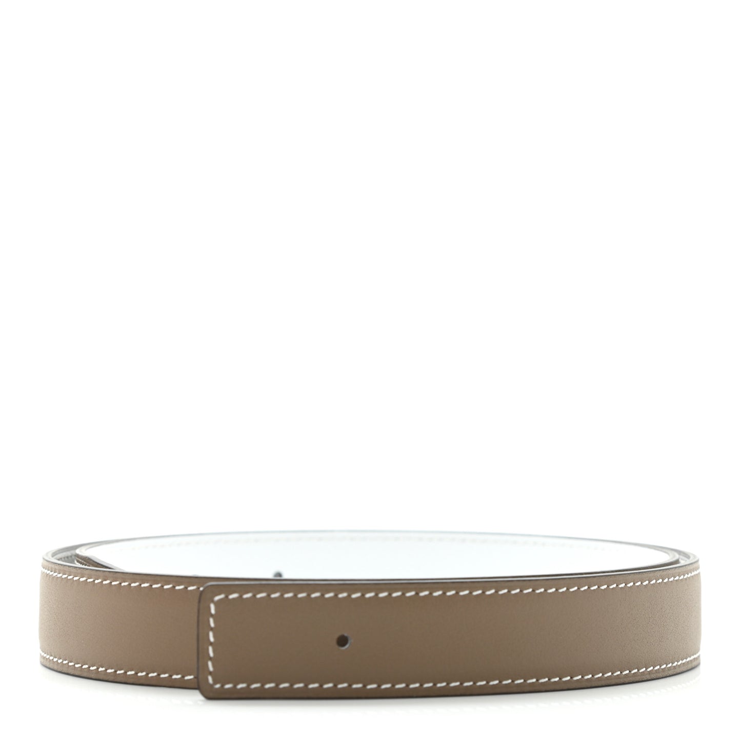 Swift Epsom 24mm Belt Strap 75 Etoupe White