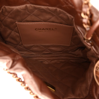 Chanel Metallic Calfskin Quilted Mini Chanel 22 Copper 5 of 12