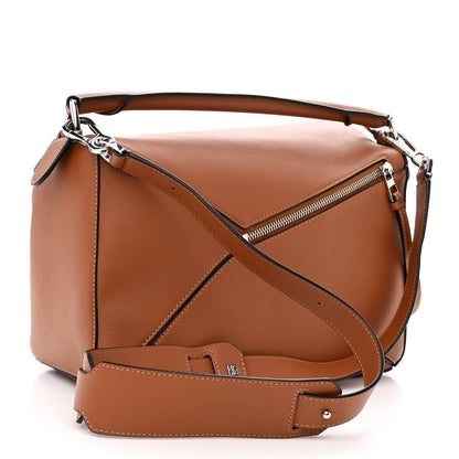 Loewe Calfskin Medium Puzzle Bag Tan 3 of 9
