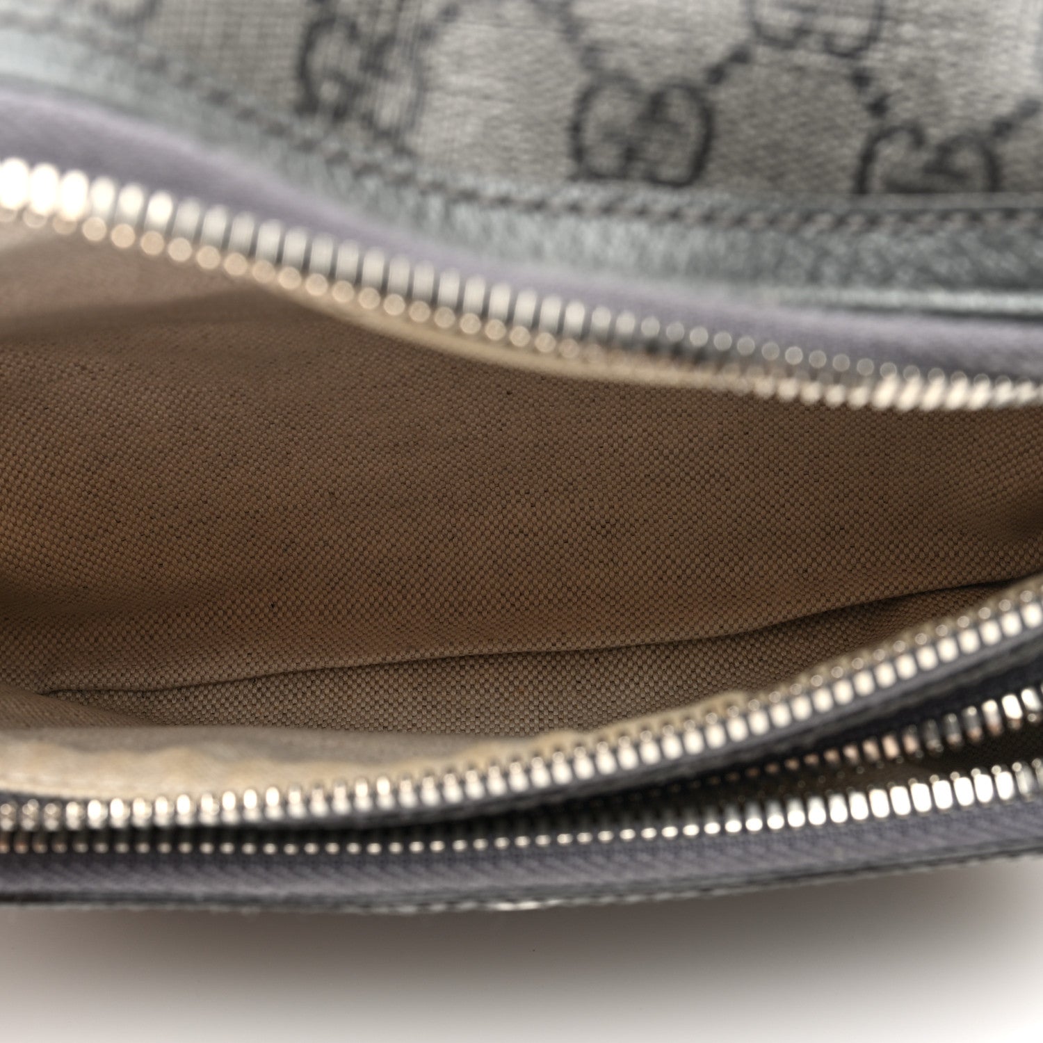 Gucci GG Supreme Monogram Textured Dollar Calfskin Ophidia Belt Bag Grey Black Graphite Grey 5 of 10