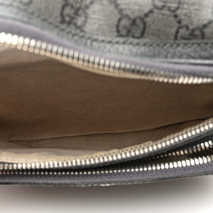 Gucci GG Supreme Monogram Textured Dollar Calfskin Ophidia Belt Bag Grey Black Graphite Grey 5 of 10