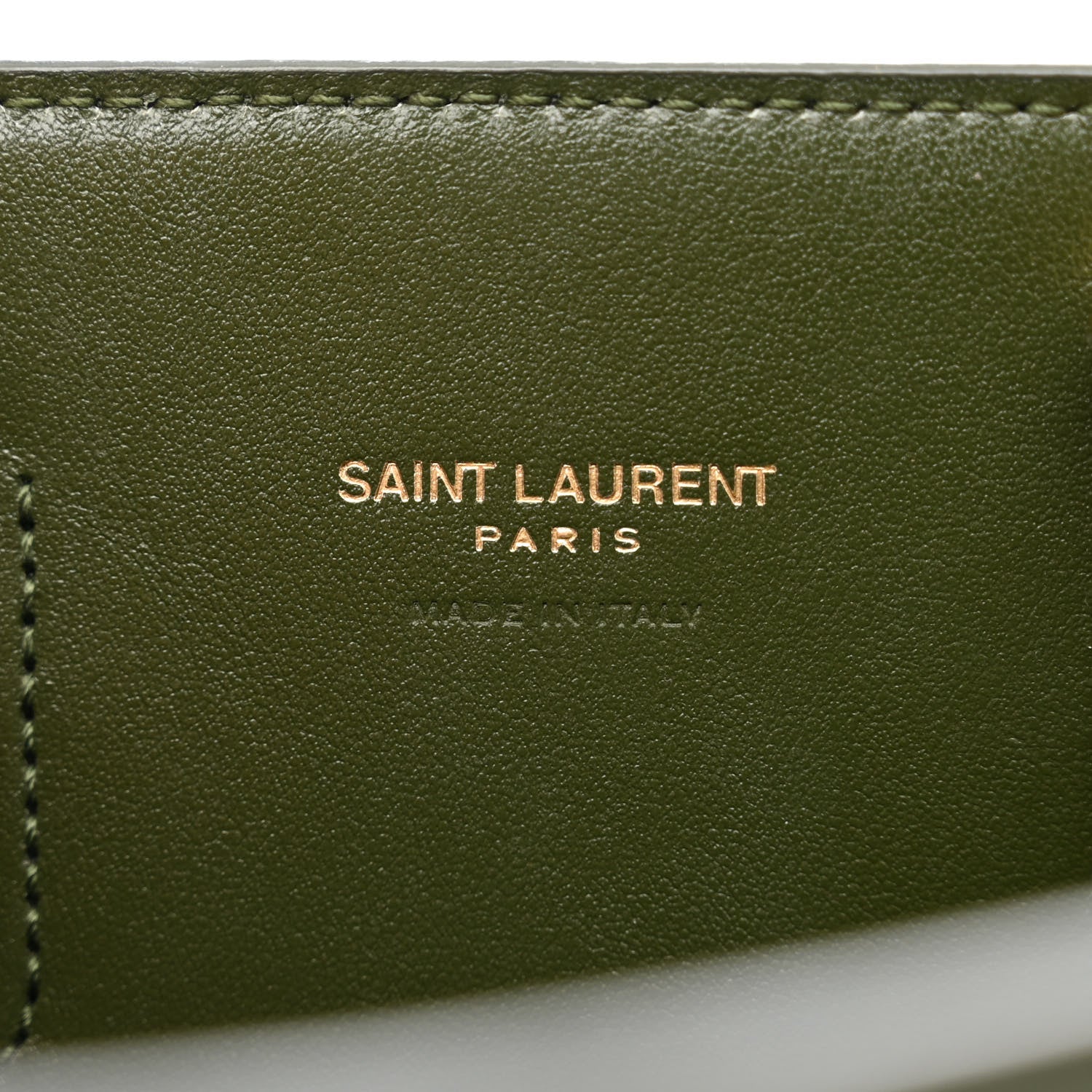 Saint Laurent Calfskin Nano Supple Sac De Jour Green 6 of 10