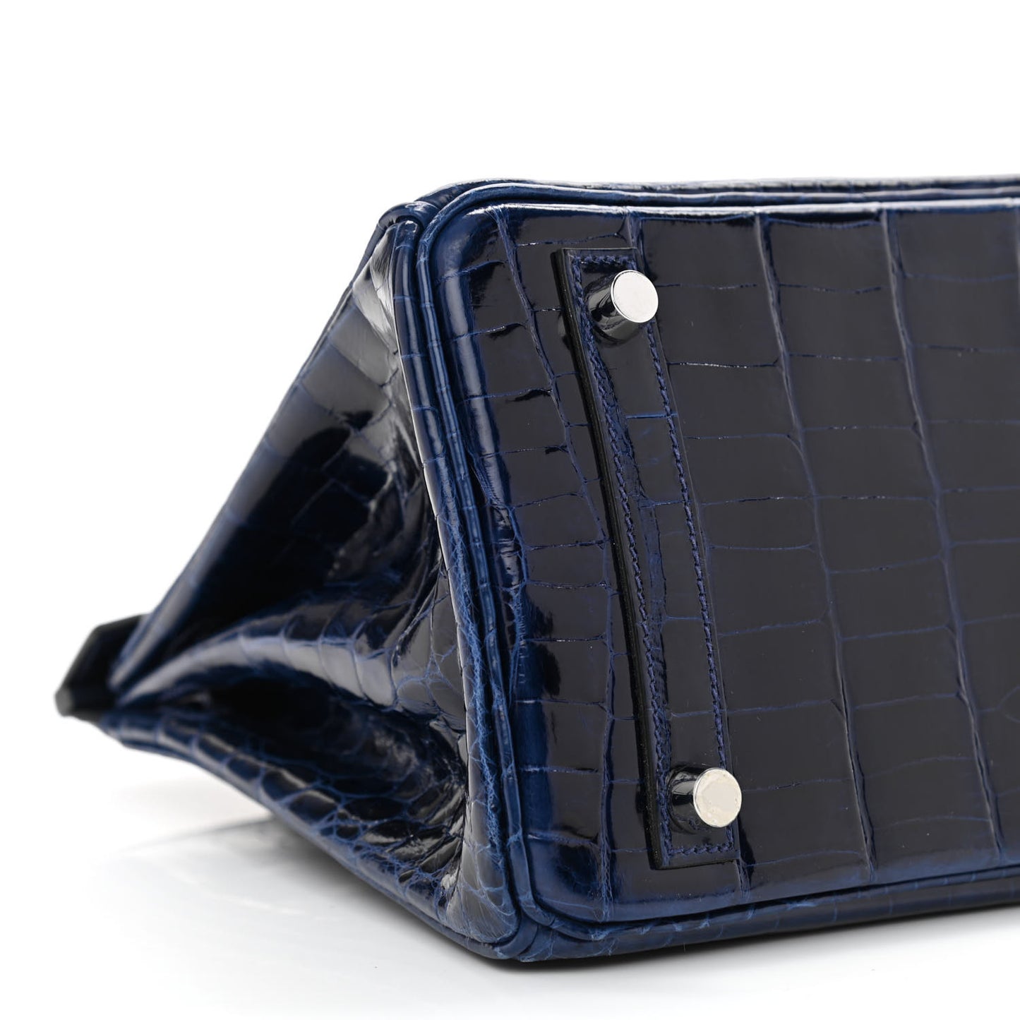 Shiny Niloticus Crocodile Birkin 25 Bleu Saphir