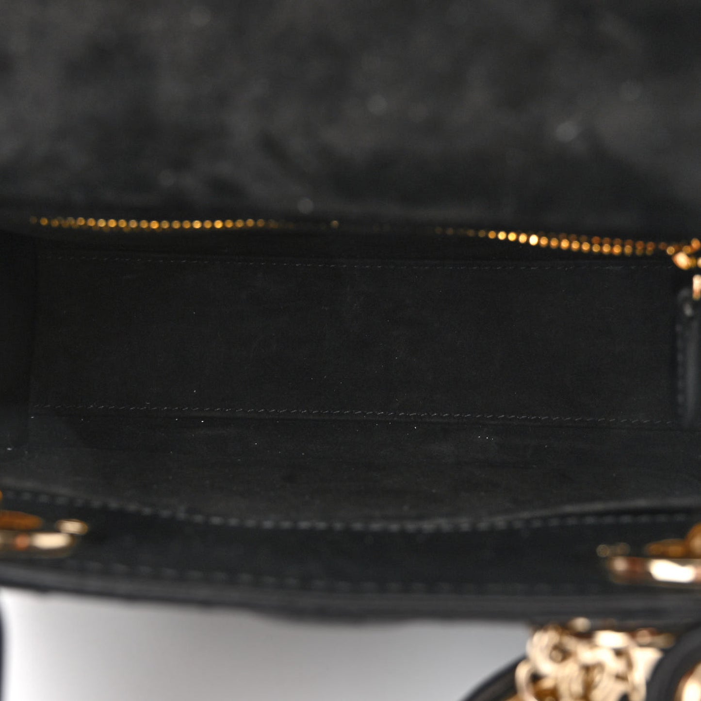 CHRISTIAN DIOR Lambskin Cannage Small My ABCDior Lady Dior Black