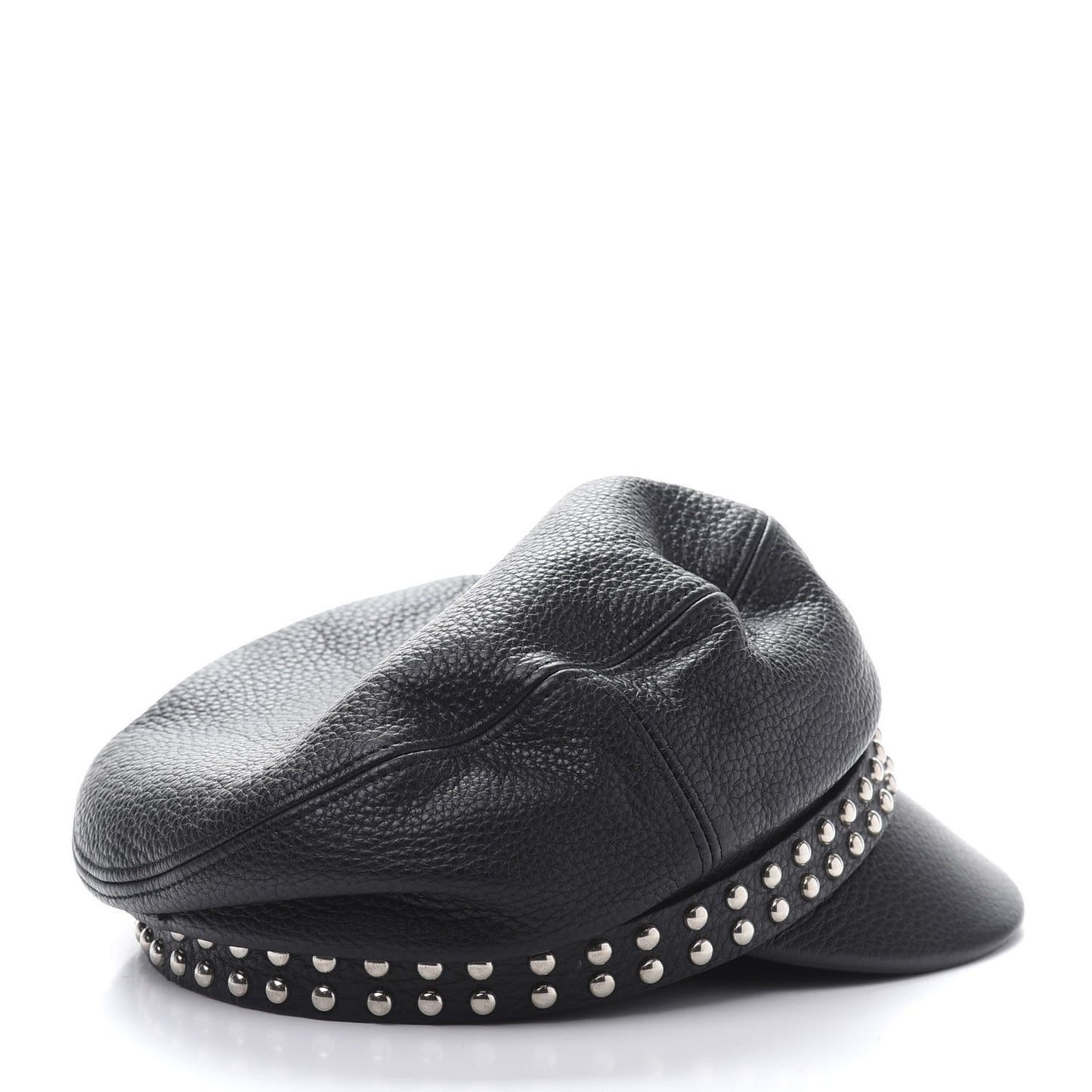 Calfskin Studded Cellarius Hat S Black