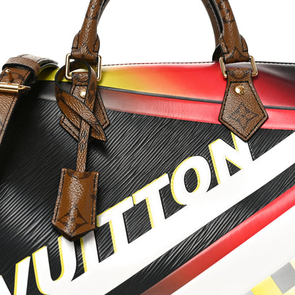 Louis Vuitton Epi Reverse Monogram Damier Race Speedy Bandouliere 30 Black Yellow 7 of 9