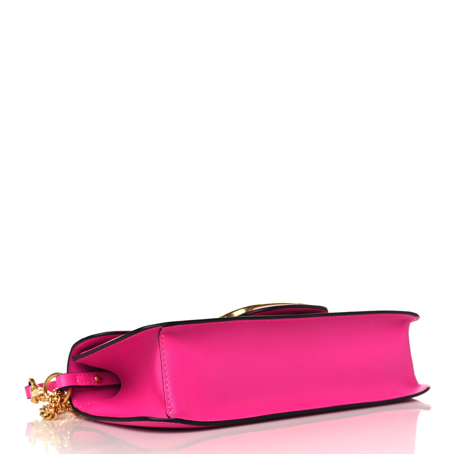 Calfskin Vlogo Loco Shoulder Bag Pink PP