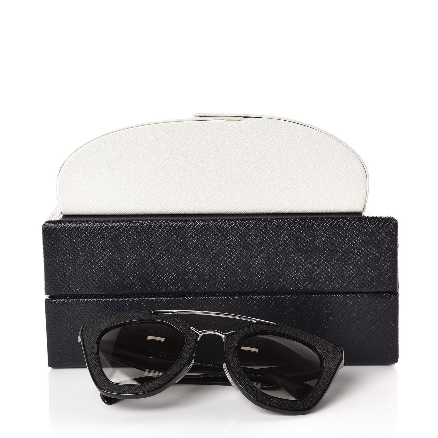 Saffiano Cinema Sunglasses SPR 14S Black
