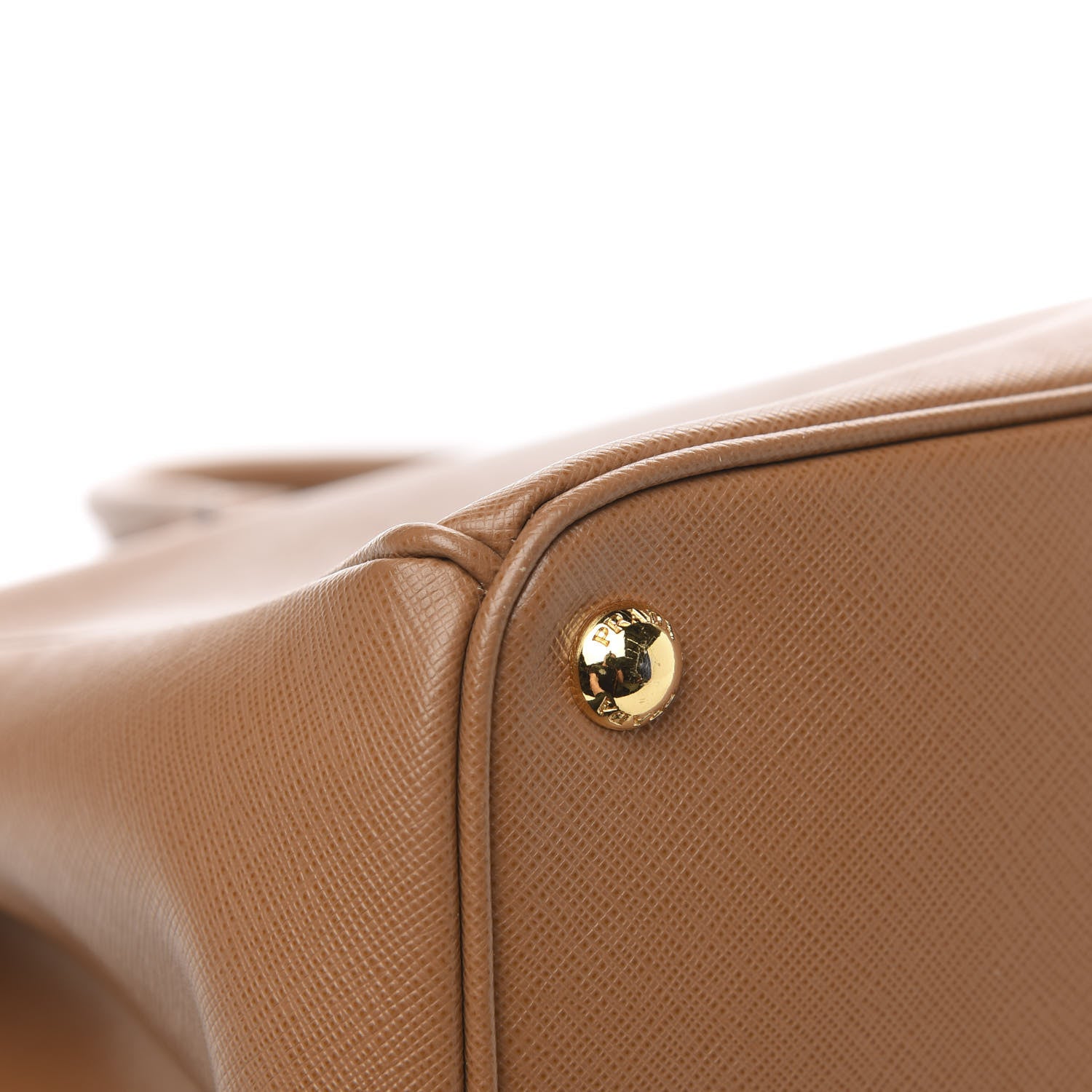 Prada Saffiano Large Galleria Double Zip Tote Caramel 10 of 11