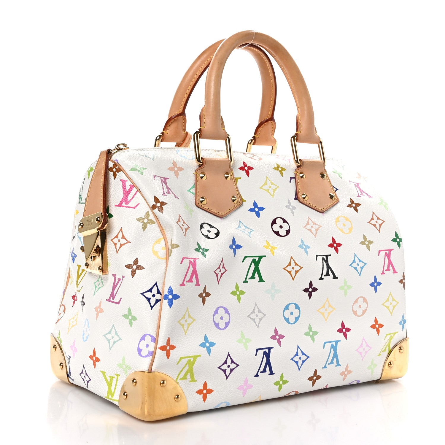 Louis Vuitton Monogram Multicolor Speedy 30 White 3 of 12